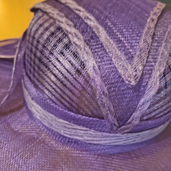 Women’s Purple Dress Hat w/ Flower Accent | Church / Derby | $15 - Picture 3 of 6
